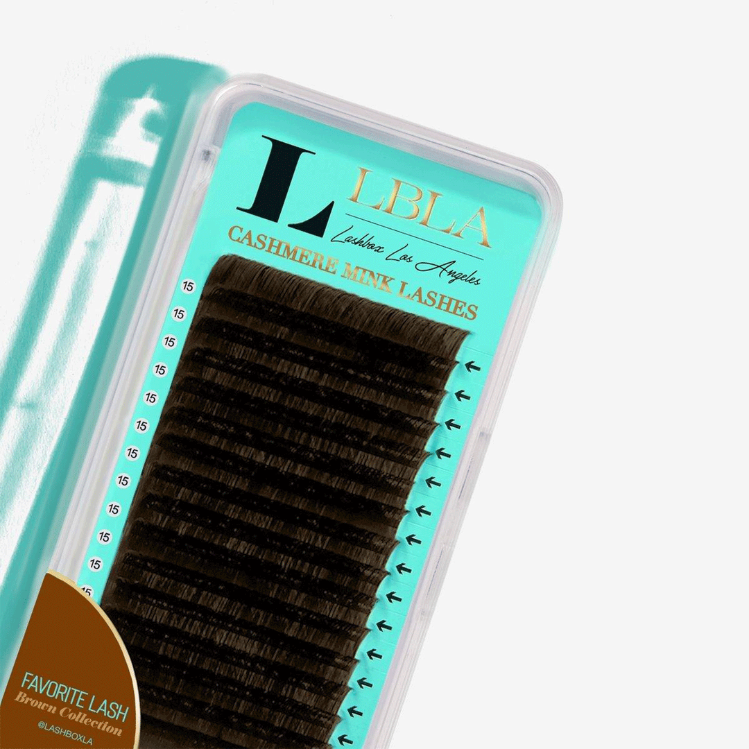 Deep Brown Mixed Lengths Tray - Lashbox LA