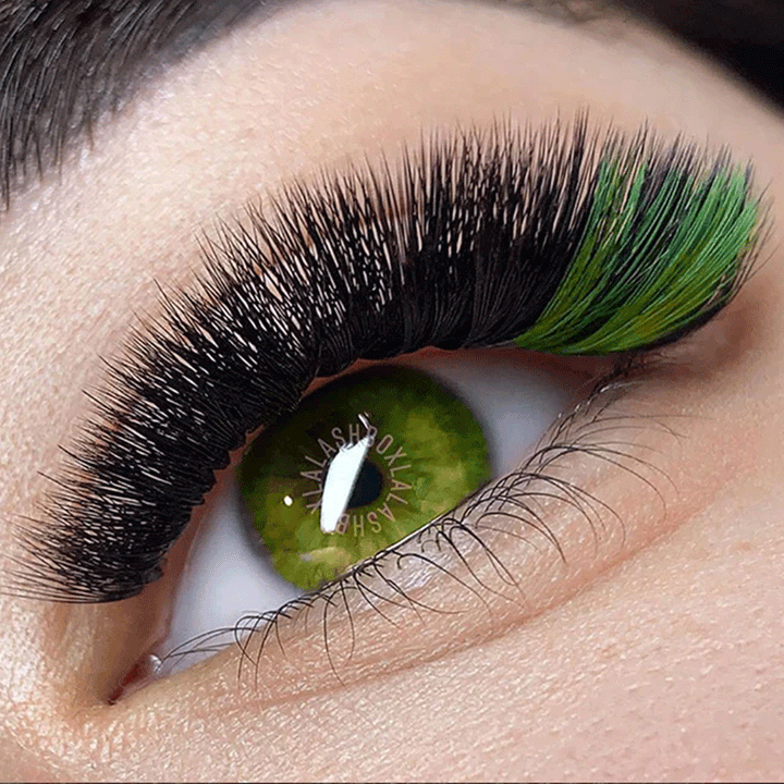 Green Unicorn Mixed Color Lash Tray 0.07mm - Lashbox LA
