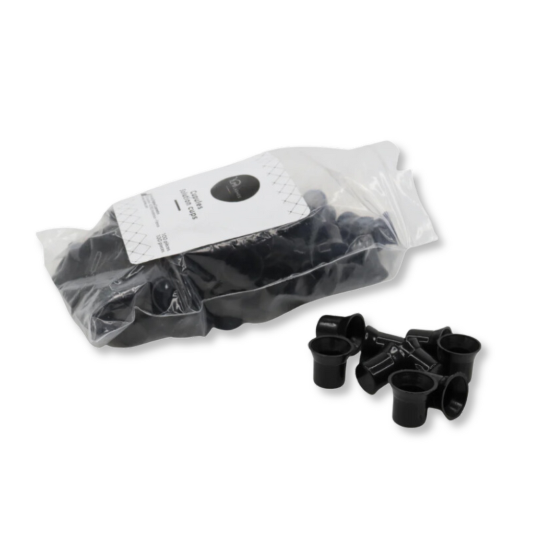 Yumi lashes Black Disposable Plastic Cups