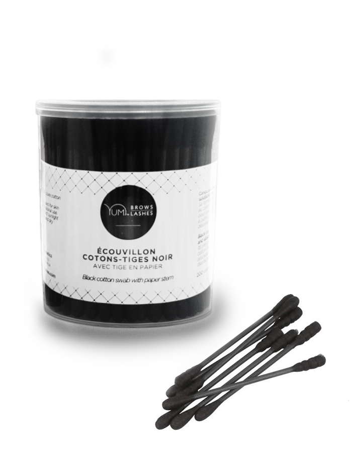Yumi Lashes Black Cotton Buds