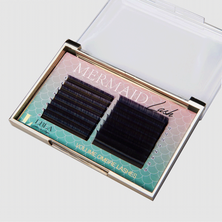 purple ombre eyelash extension trays lashbox la