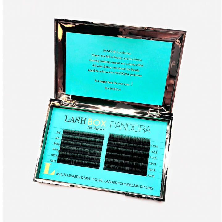 صينية رموش باندورا متعددة التجعيد ومتعددة الطول 0.07 مم