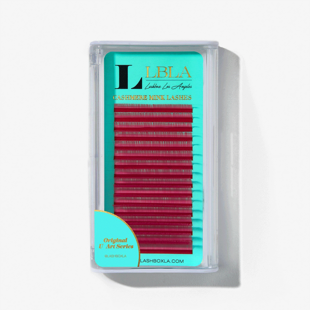Favorite - Art Series PINK 0.07mm Mixed Lengths Tray - U Curl - Lashbox LA